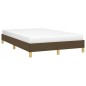 vidaXL Estructura de cama de tela marrón oscuro 120x200 cm vidaXL Estructura de cama de tela marrón oscuro 120x200 cm