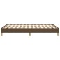 vidaXL Estructura de cama de tela marrón oscuro 120x200 cm vidaXL Estructura de cama de tela marrón oscuro 120x200 cm