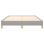 vidaXL Estructura de cama de tela gris claro 140x200 cm