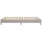 vidaXL Estructura de cama de tela gris claro 140x200 cm