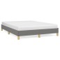 vidaXL Estructura de cama de tela gris oscuro 140x190 cm vidaXL Estructura de cama de tela gris oscuro 140x190 cm