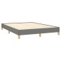 vidaXL Estructura de cama de tela gris oscuro 140x190 cm vidaXL Estructura de cama de tela gris oscuro 140x190 cm