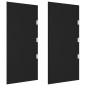 vidaXL Panel lateral puerta de carpa 2 piezas vidrio templado negro vidaXL Panel lateral puerta de carpa 2 piezas vidrio templado negro