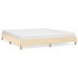 vidaXL Estructura de cama tela color crema 180x200 cm