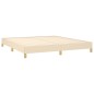 vidaXL Estructura de cama tela color crema 180x200 cm