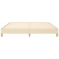 vidaXL Estructura de cama tela color crema 180x200 cm