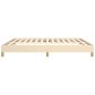 vidaXL Estructura de cama tela color crema 180x200 cm