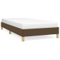 vidaXL Estructura de cama de tela marrón 100x200 cm
