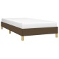 vidaXL Estructura de cama de tela marrón 100x200 cm