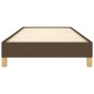 vidaXL Estructura de cama de tela marrón 100x200 cm