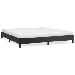 vidaXL Estructura de cama de cuero sintético negro 180x200 cm