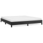 vidaXL Estructura de cama de cuero sintético negro 180x200 cm