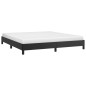 vidaXL Estructura de cama de cuero sintético negro 180x200 cm