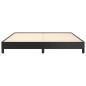 vidaXL Estructura de cama de cuero sintético negro 180x200 cm
