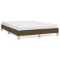vidaXL Estructura de cama de tela marrón 140x190 cm