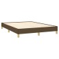 vidaXL Estructura de cama de tela marrón 140x190 cm