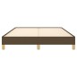 vidaXL Estructura de cama de tela marrón 140x190 cm