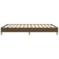 vidaXL Estructura de cama de tela marrón 140x190 cm