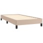 vidaXL Estructura de cama de cuero sintético capuchino 90x200 cm