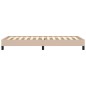 vidaXL Estructura de cama de cuero sintético capuchino 90x200 cm