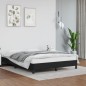 vidaXL Estructura de cama de cuero sintético negro 140x190 cm vidaXL Estructura de cama de cuero sintético negro 140x190 cm