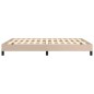 vidaXL Estructura de cama de cuero sintético capuchino 140x200 cm vidaXL Estructura de cama de cuero sintético capuchino 140x200 cm