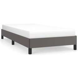 vidaXL Estructura de cama cuero sintético gris 80x200 cm
