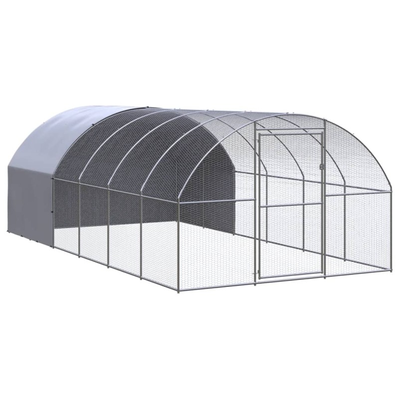 vidaXL Gallinero de exterior de acero galvanizado 3x6x2 m vidaXL Gallinero de exterior de acero galvanizado 3x6x2 m