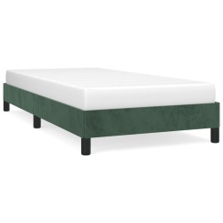 vidaXL Estructura de cama de terciopelo verde 90x190 cm