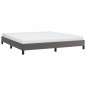 vidaXL Estructura de cama de cuero sintético gris 160x200 cm vidaXL Estructura de cama de cuero sintético gris 160x200 cm