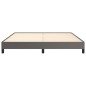 vidaXL Estructura de cama de cuero sintético gris 160x200 cm vidaXL Estructura de cama de cuero sintético gris 160x200 cm