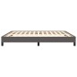 vidaXL Estructura de cama de cuero sintético gris 160x200 cm vidaXL Estructura de cama de cuero sintético gris 160x200 cm
