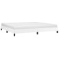vidaXL Estructura de cama de cuero sintético blanco 200x200 cm