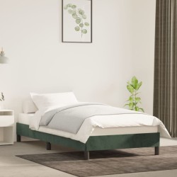 vidaXL Estructura de cama de terciopelo verde 100x200 cm