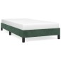 vidaXL Estructura de cama de terciopelo verde 100x200 cm