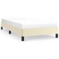 vidaXL Estructura de cama cuero sintético color crema 80x200 cm vidaXL Estructura de cama cuero sintético color crema 80x200 cm