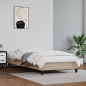 vidaXL Estructura de cama de cuero sintético capuchino 100x200 cm vidaXL Estructura de cama de cuero sintético capuchino 100x200 cm