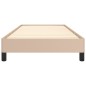 vidaXL Estructura de cama de cuero sintético capuchino 100x200 cm vidaXL Estructura de cama de cuero sintético capuchino 100x200 cm