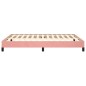 vidaXL Estructura de cama de terciopelo rosa 140x190 cm vidaXL Estructura de cama de terciopelo rosa 140x190 cm