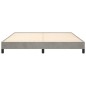 vidaXL Estructura de cama de terciopelo gris claro 160x200 cm vidaXL Estructura de cama de terciopelo gris claro 160x200 cm