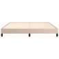 vidaXL Estructura de cama de cuero sintético capuchino 180x200 cm vidaXL Estructura de cama de cuero sintético capuchino 180x200 cm