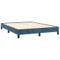 vidaXL Estructura de cama de terciopelo azul 140x200 cm vidaXL Estructura de cama de terciopelo azul 140x200 cm