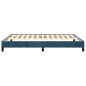 vidaXL Estructura de cama de terciopelo azul 140x200 cm vidaXL Estructura de cama de terciopelo azul 140x200 cm