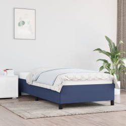 vidaXL Estructura de cama de tela negro 100x200 cm