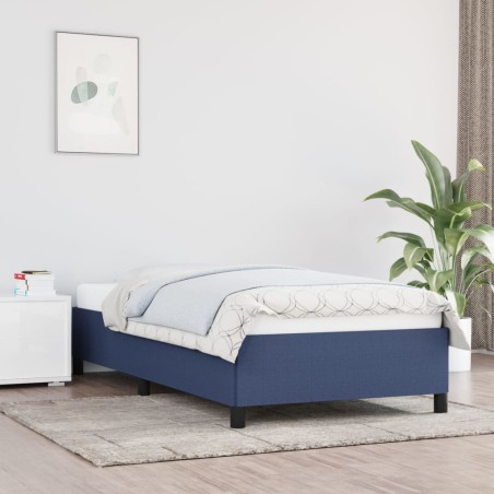 vidaXL Estructura de cama de tela negro 100x200 cm