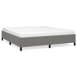 vidaXL Estructura de cama tela gris oscuro 180x200 cm