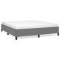 vidaXL Estructura de cama tela gris oscuro 180x200 cm