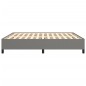 vidaXL Estructura de cama tela gris oscuro 180x200 cm