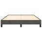 vidaXL Estructura de cama de terciopelo gris oscuro 140x200 cm vidaXL Estructura de cama de terciopelo gris oscuro 140x200 cm