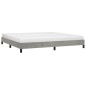 vidaXL Estructura de cama de terciopelo gris claro 180x200 cm vidaXL Estructura de cama de terciopelo gris claro 180x200 cm